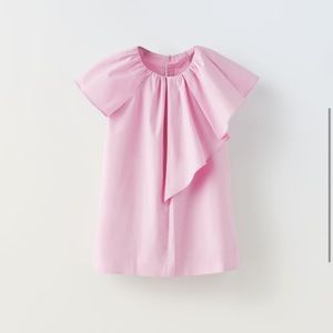 Zara Toddler Girls Barbie Bubblegum Pink Dress size 4-5 Years